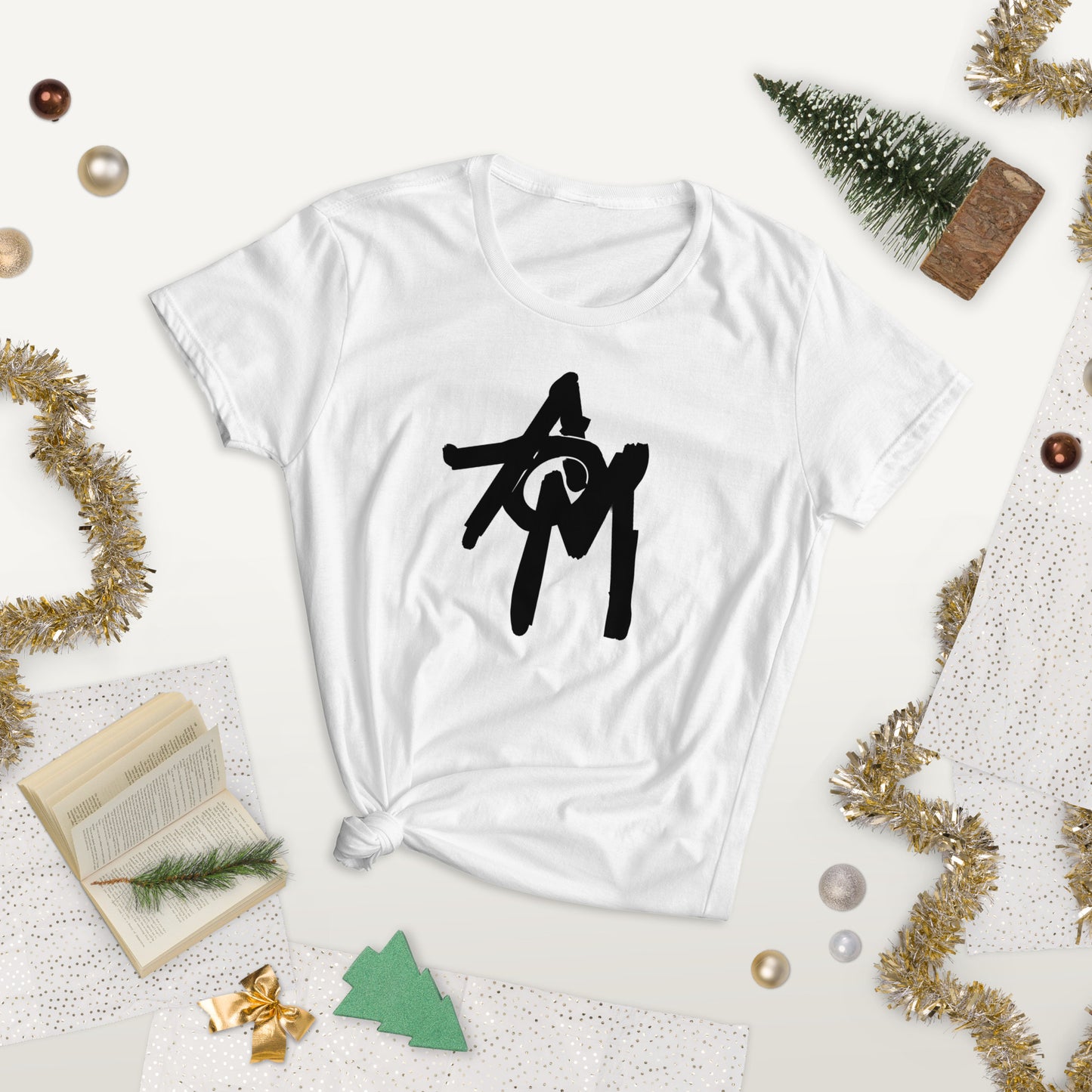 Women's short sleeve t-shirt AOM Black Logo