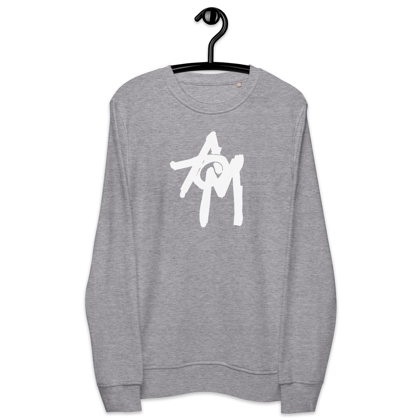 Unisex organic sweatshirt AOM White Logo