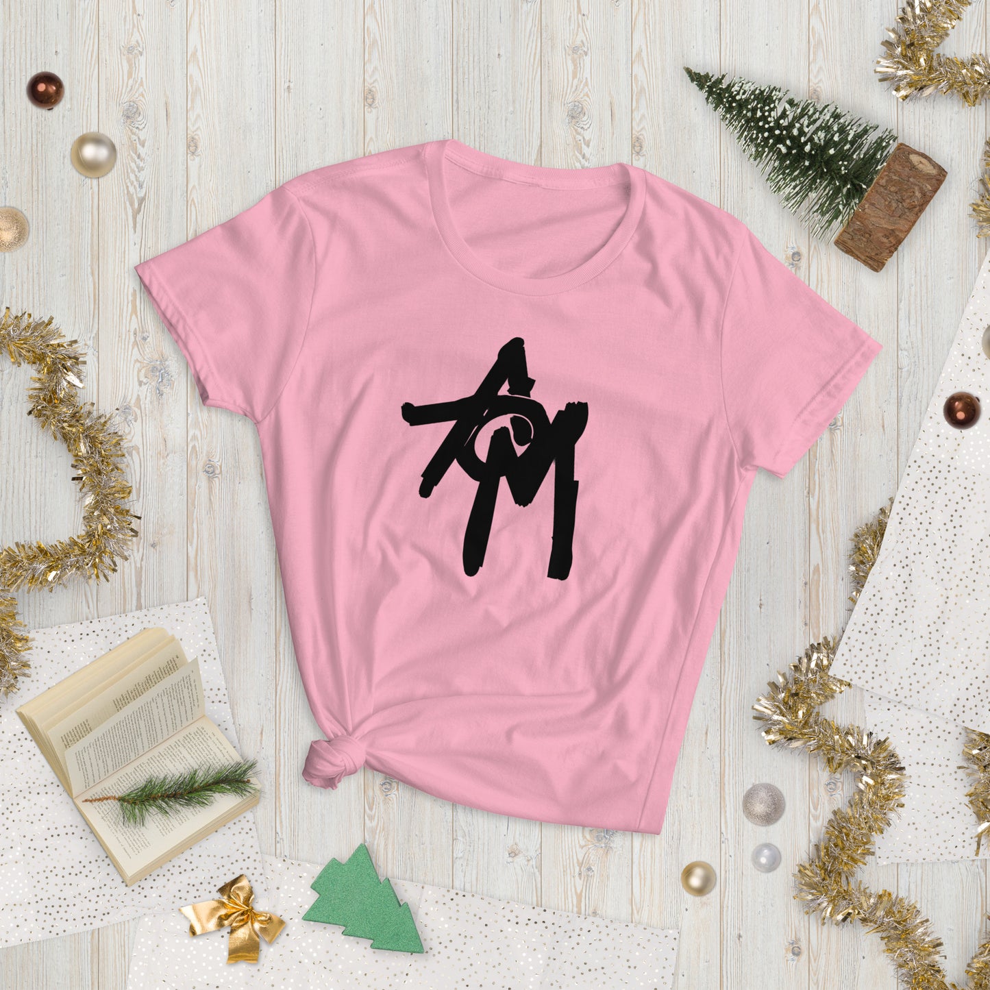 Women's short sleeve t-shirt AOM Black Logo